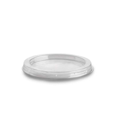 Coperchio piatto trasparente senza foro Ø7,5 h0,8cm 