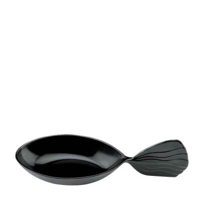 Monoporzioni finger food a cucchiaio Fish 14cc nero 10 x 3,7 cm