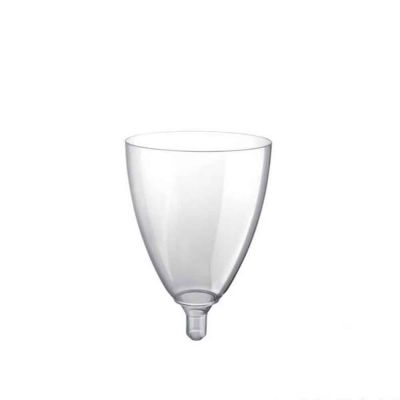 Calici da acqua o vino di plastica trasparenti riutilizzabili 180ml