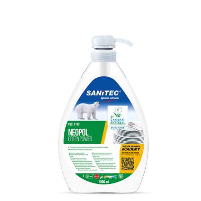 Neopol Green Power sapone ecologico per piatti Sanitec 1 L