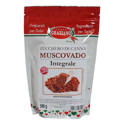 Zucchero di Canna Muscovado integrale per dolci 500 g