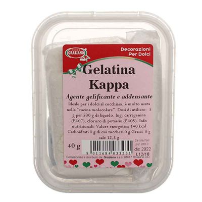 Gelatina Kappa in polvere 40 g Graziano