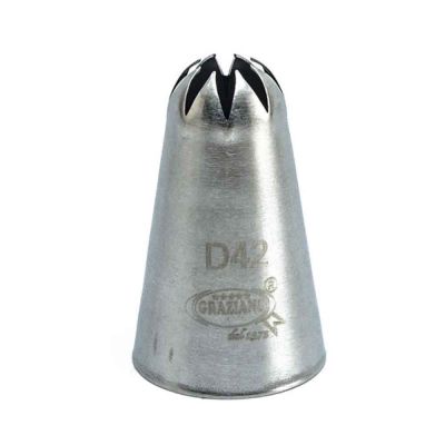 Beccuccio grande drop flower D42 in acciaio inox Ø2,5 x 4,2 cm Graziano