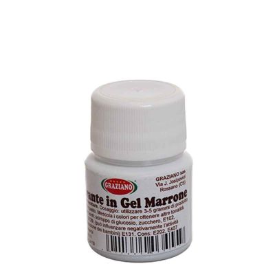 Colorante in gel concentrato per alimenti marrone 20 g