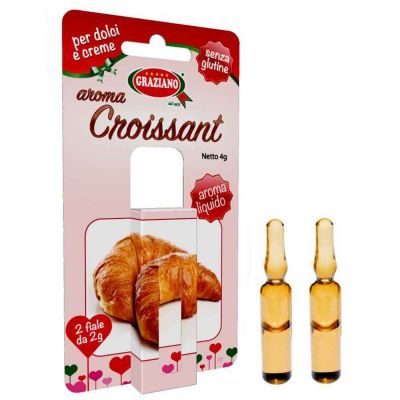 Aroma liquido Croissant in fiale per dolci 4 g senza glutine