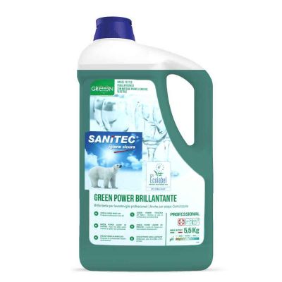 Brill Green Power Brillantante per lavastoviglie ecologico Sanitec 5 L