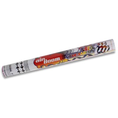 Tubo sparacoriandoli ad aria compressa Pyrogiochi Air Boom 45 cm mix