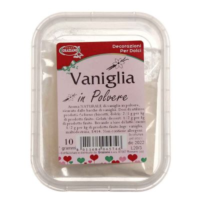 Vaniglia aroma naturale per dolci in polvere 10 g