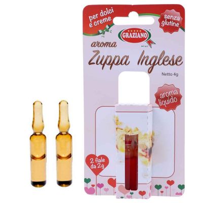 Aroma liquido Zuppa Inglese in fialette 4g senza glutine