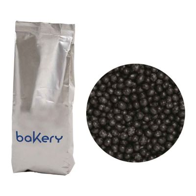 Perline di zucchero color nero per decorazione 1kg Bakery