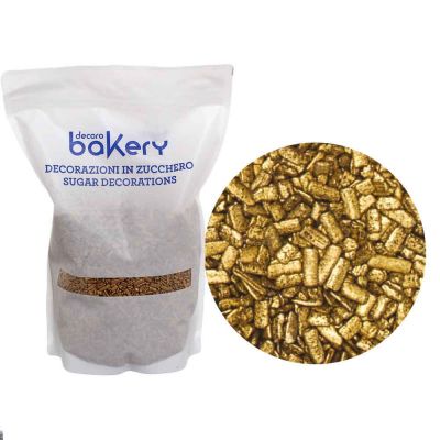 Scaglie di cioccolato Oro per decorazione dolci 1 kg Bakery