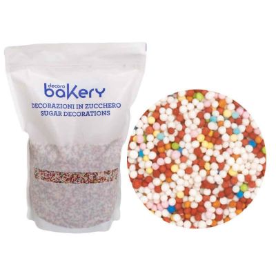 Perline di zucchero colormix per decorazione 1kg Bakery