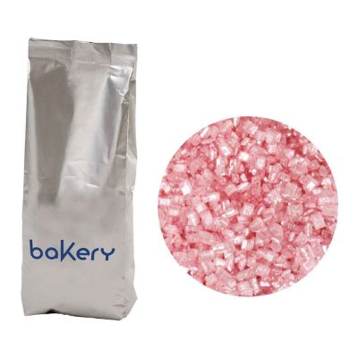 Cristalli di zucchero rosa per decorazioni 100 g Decora