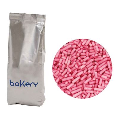 Codette di zucchero rosa per decorazioni 1 kg Bakery