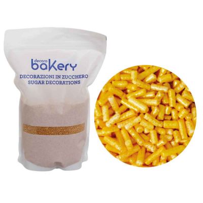 Codette di zucchero oro per decorazioni 1 kg Bakery