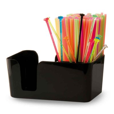 Bar organizer Bar caddy nero con oggetti