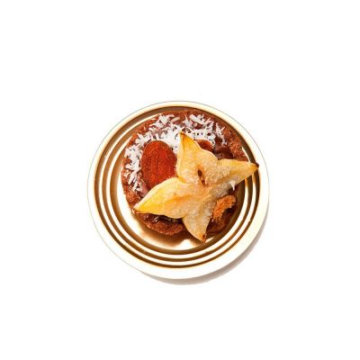 Vassoi finger food per monoporzioni dolci Mignon oro rotondo con pasticcino