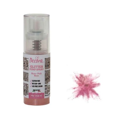 Colorante pump spray glitter rosa 6 g