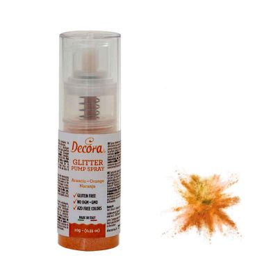 Colorante pump spray glitter arancio 6 g