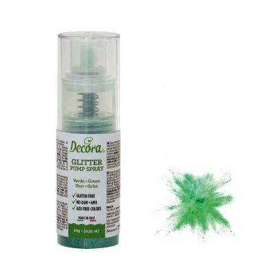 Colorante pump spray glitter verde 6 g