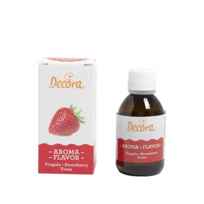 Aroma liquido per dolci gusto Fragola flaconcino da 50 g Decora