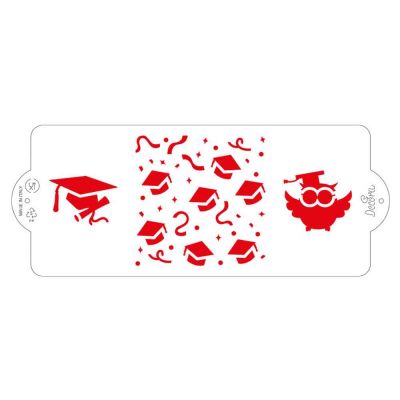 Stencil per torte Laurea 10x25 cm Decora