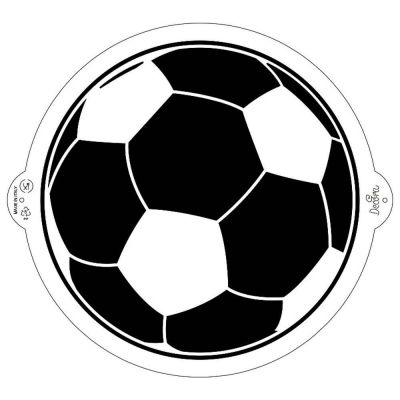 Stencil per torte Pallone da Calcio Ø25 cm Decora