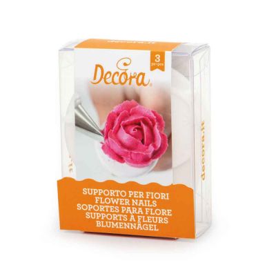 Set 3 supporti per fiori in plastica per realizzare fiori con sac a poche