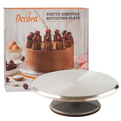 Piatto girevole per torte professionale in alluminio Ø31 x h 9,5 cm