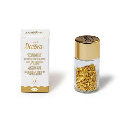 0,125 g Briciole d'oro alimentare 23 kt Decora