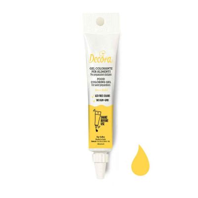 Gel colorante giallo oro per alimenti 14 g Decora