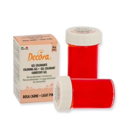 Colorante in gel per alimenti colore intenso rosa carne 28 g Decora