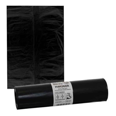10 Sacchi spazzatura neri resistenti in plastica LDPE 80 x 110 cm