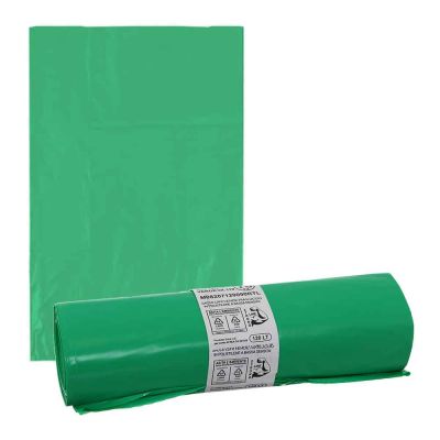 10 Sacchi spazzatura verdi extra resistenti in plastica LDPE 90 x 120 cm