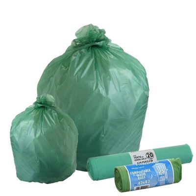 Bblie 10 L 100% compostabili biodegradabili sacchetti di immondizia bianco 90 sacchetti 