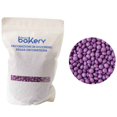 Mini Lenti di cioccolato viola per cake design 1kg Bakery