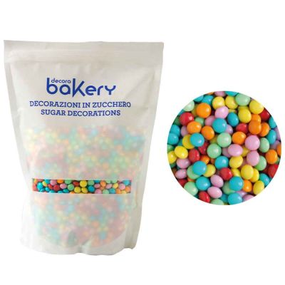 Mini Lenti di cioccolato arcobaleno per cake design 1kg Bakery