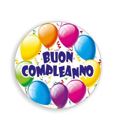 Palloncino Mylar Buon Compleanno 18″ 46 cm