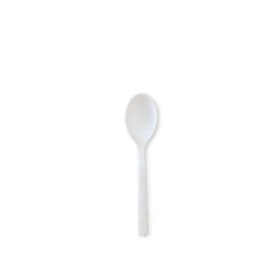 Cucchiaini finger food in CPLA compostabili bianchi 10,5 cm