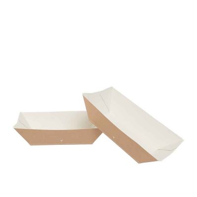 Barchette patatine vaschette street food in carta 15,4 x 10,7 cm 400 ml