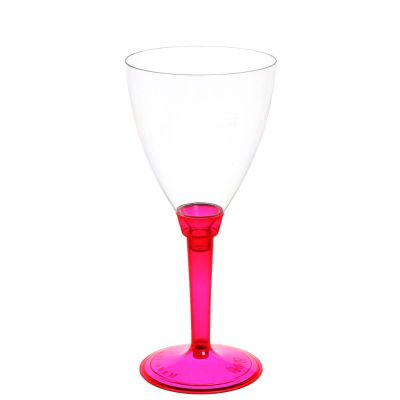 Calici acqua Poloplast gambo lungo fucsia fluo