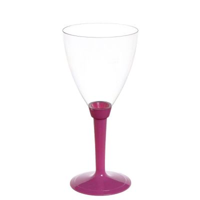 Calici acqua Poloplast gambo lungo fucsia