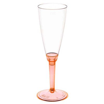 Flutes calici Poloplast gambo lungo arancio fluo