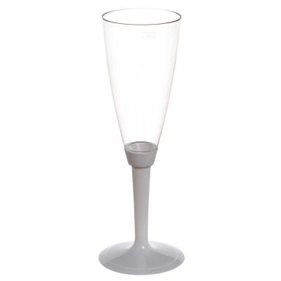 Flutes calici Poloplast gambo lungo bianco