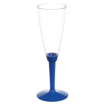 Flutes calici Poloplast gambo lungo blu