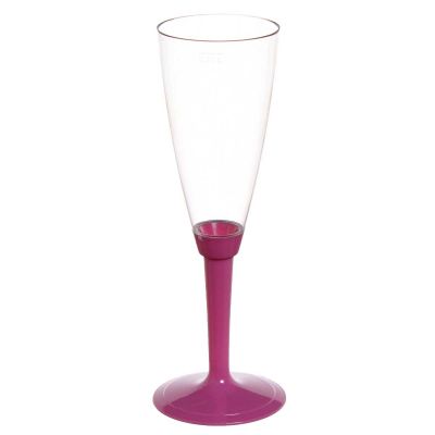 Flutes calici Poloplast gambo lungo fucsia