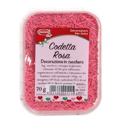 Codetta di zucchero rosa 70 g