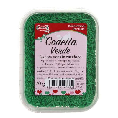 Codetta di zucchero verde 70 g