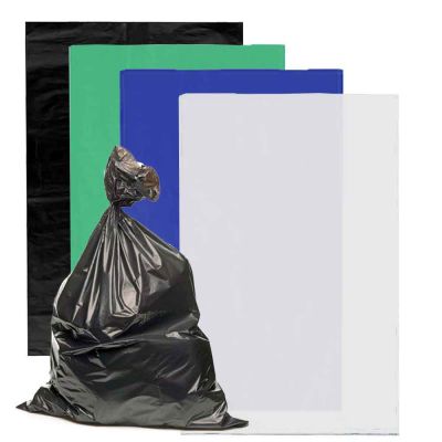 10 Sacchi spazzatura extra resistenti in plastica LDPE 90 x 120 cm