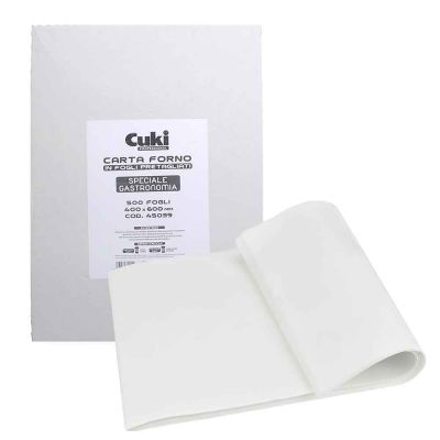 500 Fogli di Carta da forno rettangolari pretagliati 40x60cm Cuki Professional